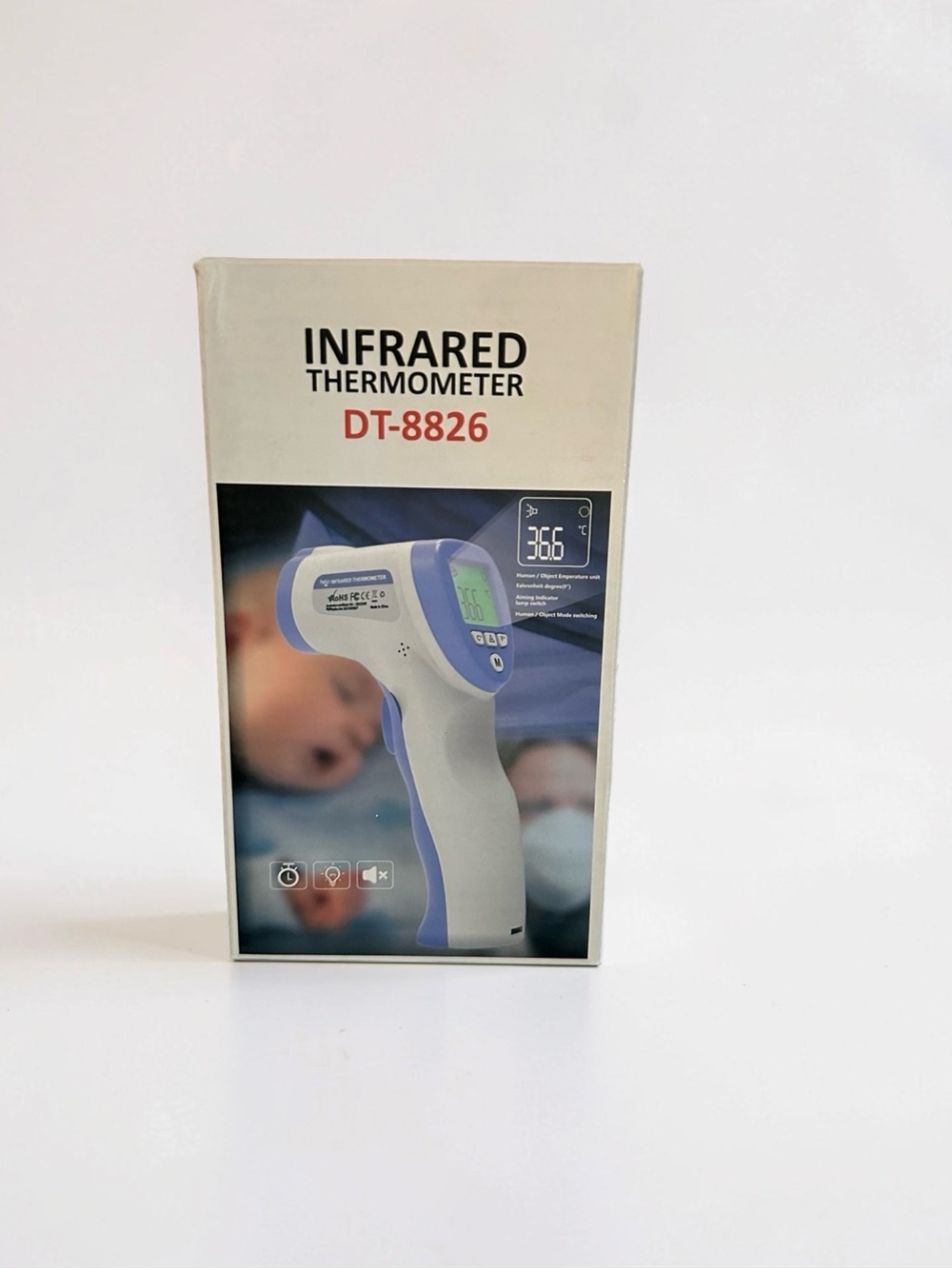 Infrared Thermometer DT-8826 - White & Blue